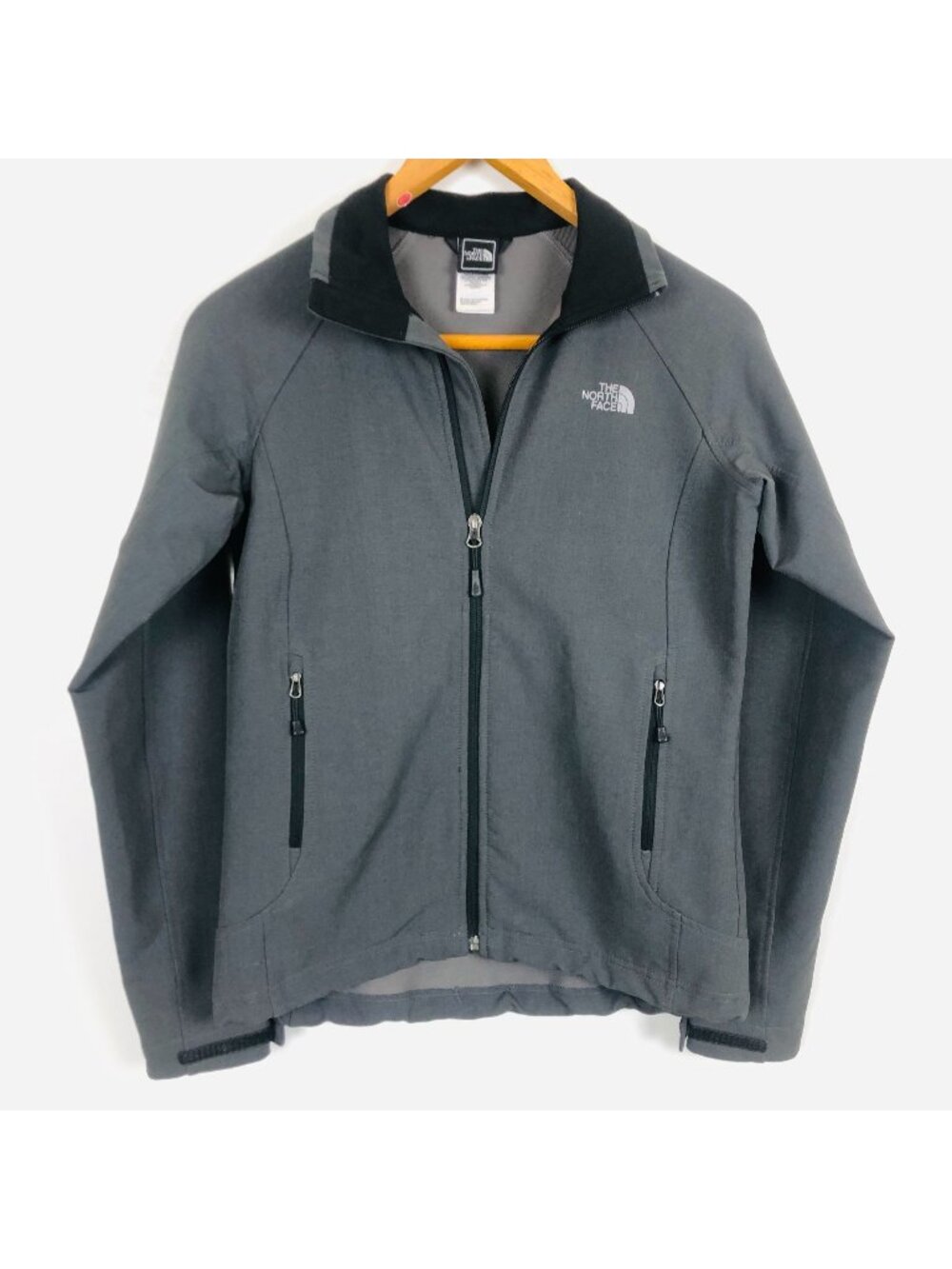 The North Face TNF Womens FlashDry Jacket Sz Small Full-Zip Gray